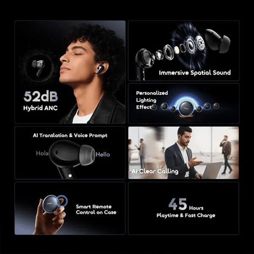ايربادز اورايمو SpaceBuds 2 OTW-631 - رمادي داكن