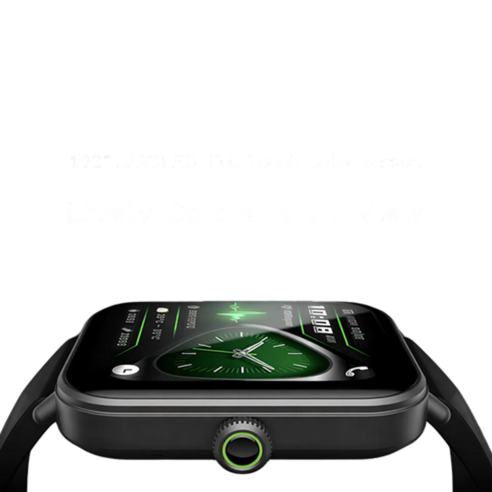 Oraimo Watch Nova 2 Lite OSW-814L Smart Watch Black Case With Black Silicone Strap & Extra Strap