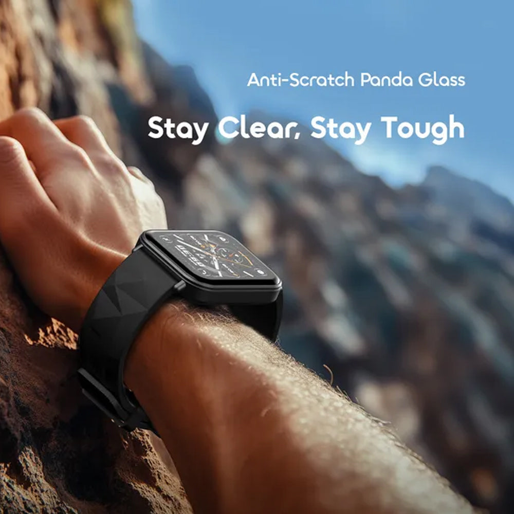 Oraimo Watch Nova 2 Lite OSW-814L Smart Watch Black Case With Black Silicone Strap & Extra Strap