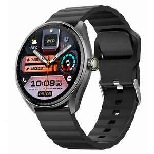Oraimo Watch Nova 2R Lite OSW-824 Smart Watch Graphite Black Case With Black Silicone Strap