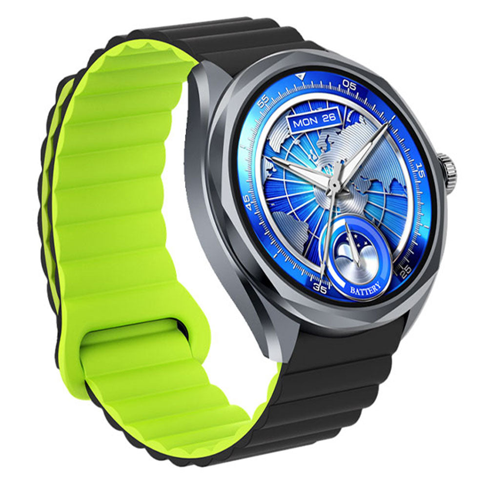 Oraimo Watch Nova 2R OSW-834 Smart Watch Black Case With Black Silicone Strap & Extra Black Silicone Strap
