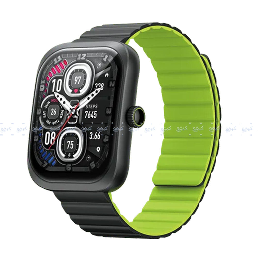 ساعة سمارت اورايمو Nova N OSW-813N مع سوار اسود سيليكون مغناطيسي 