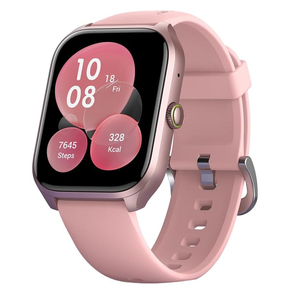 ساعة سمارت اورايمو X Tahilalats Watch 5 Max هيكل روز جولد مع سوار سيليكون بينك