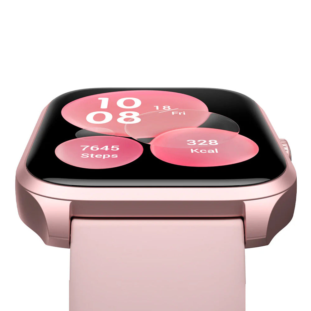 Oraimo X Tahilalats Watch 5 Max OSW-804 Smart Watch Rose Gold Case With Pink Silicone Strap