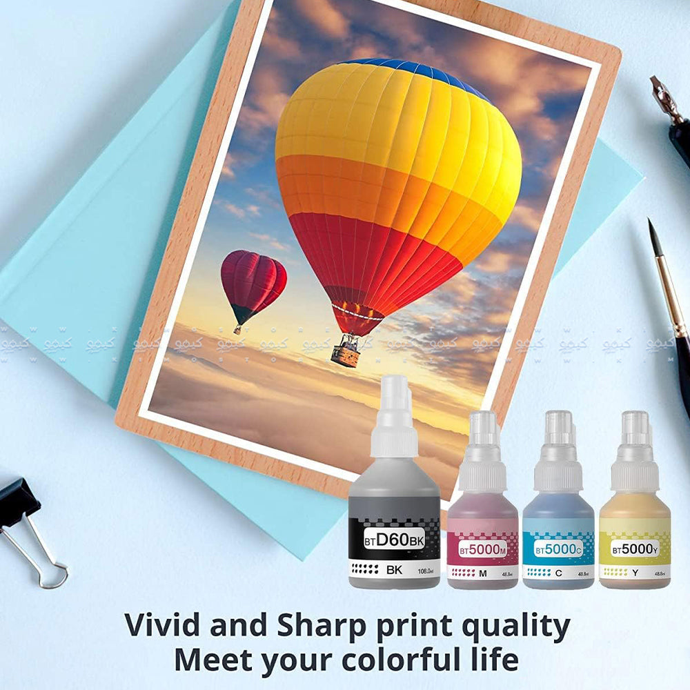 عبوة من قطعتين حبر براذر T310 اوريجنال (أسود وألوان)