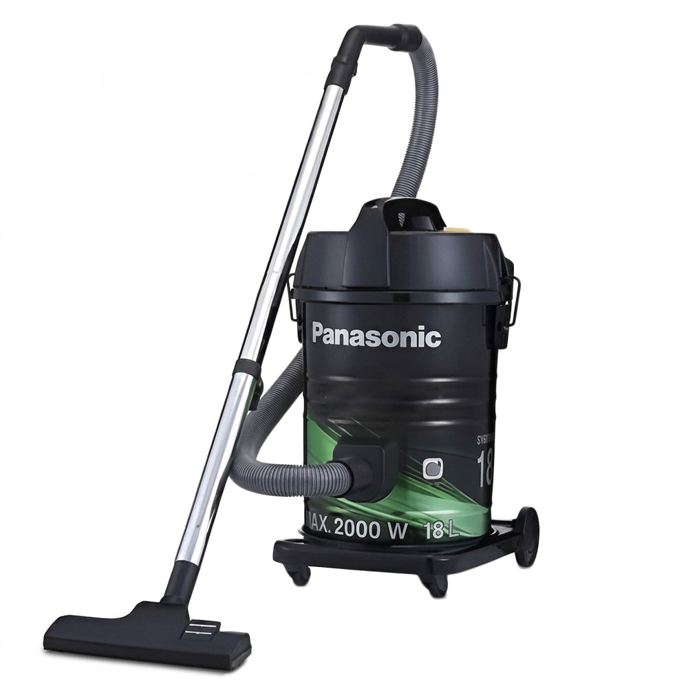 Panasonic Drum Vacuum Cleaner Touch Style Plus+ MC-YL633 18L 2000W - Black x Green