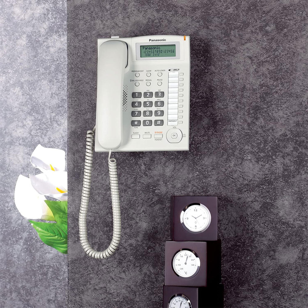 تليفون أرضى باناسونيك KX-TS880FX - أبيض