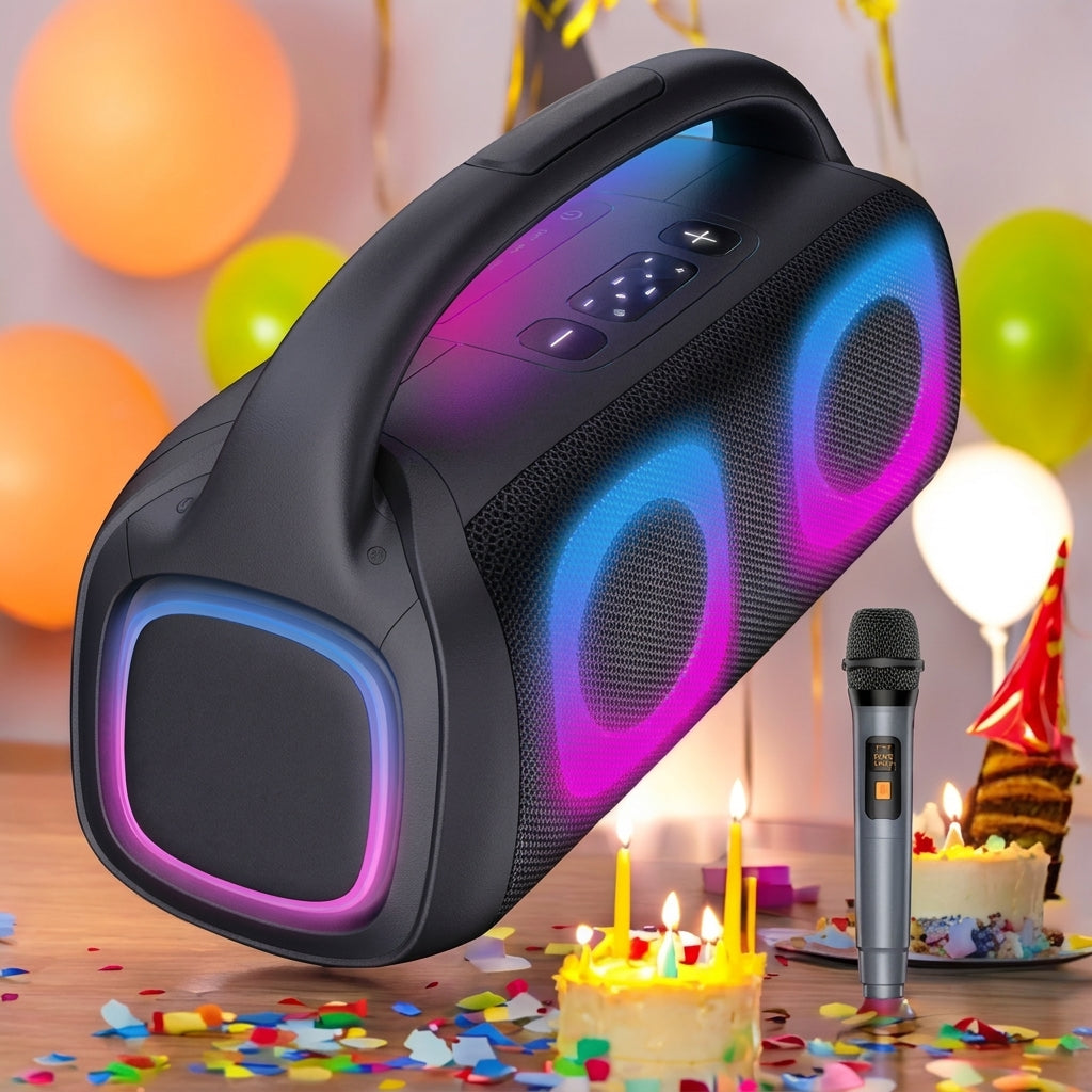 PartyBox 600 Portable Bluetooth Speaker With Mic - Black
