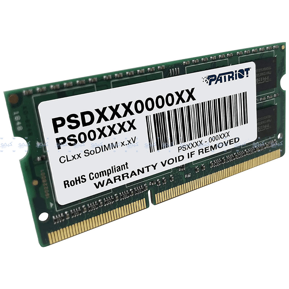 Patriot RAM For Laptop 4GB DDR3 1600MHZ