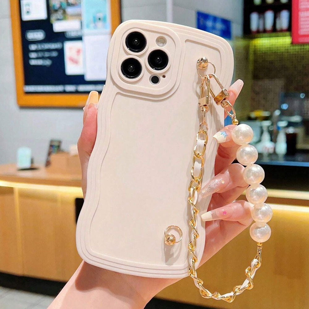 Pearl Chain Wave Bright White Phone Cover iPhone