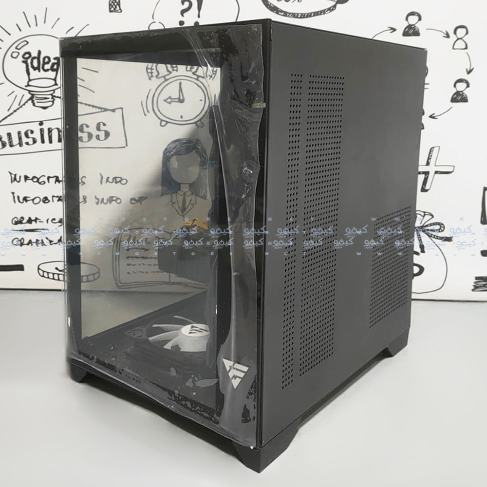 كيس ميد تاور فانتوم جيمينج Aurora Pro (انتل كور i5-9400F  - رام 8 جيجابايت - هارد SSD 120GB - نفيديا RTX 2060 6GB GDDR6 - مازربورد اسوس EX-H310M-V3 - باورسبلاى 600W) تجميعة استعمال