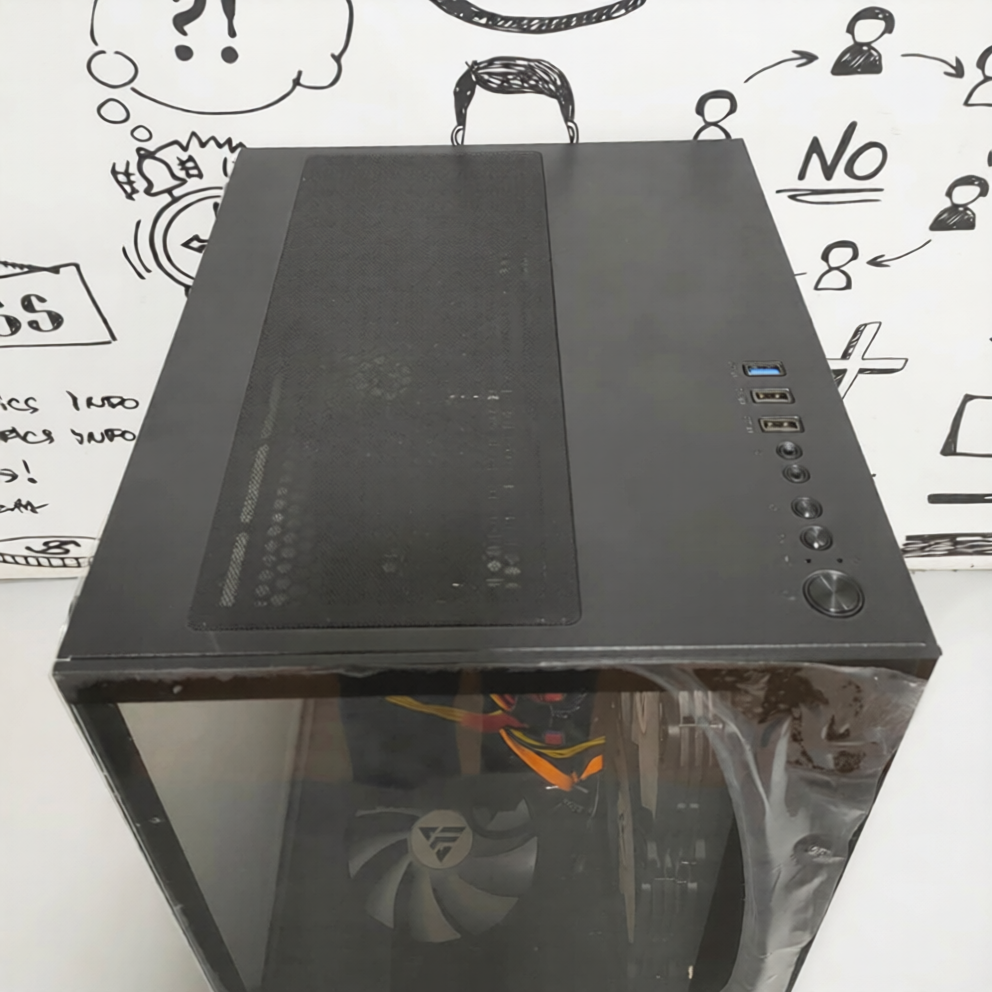 كيس ميد تاور فانتوم جيمينج Aurora Pro (انتل كور i5-6400 - رام 8 جيجابايت - هارد SSD 128GB - زوتاك جيمينج جيفورس GTX 1660 Twin Fan 6GB GDDR5 - مازربورد LG MS-G021 LGA1151 - باورسبلاى 600W) تجميعة استعمال
