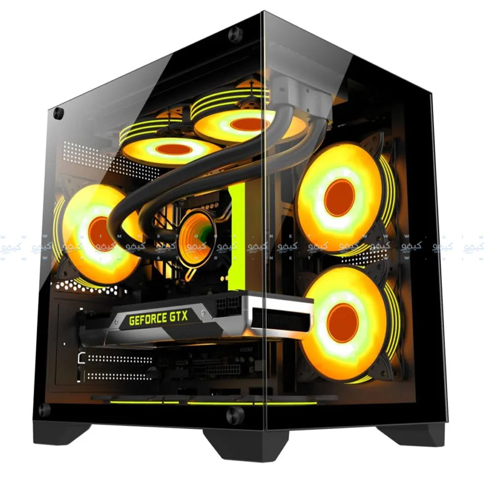 Phantom Aurora Pro Gaming Mid Tower Case (AMD Ryzen 5-3600 - 8GB Ram - PNY CS900 SSD 120GB - M.B Gigabyte GA-A320M-S2H - ABKO Ranger Active PFC 85 Plus Power Supply 600W) Ready PC (Used)