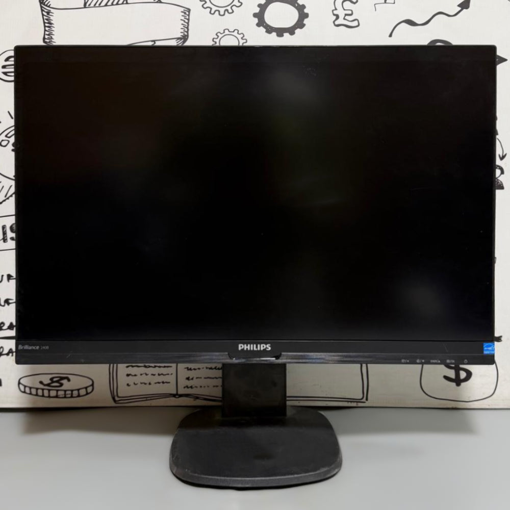 شاشة فيليبس 240B مسطحة 24 بوصة IPS LED FHD HDMI بدون إطار استعمال خارج