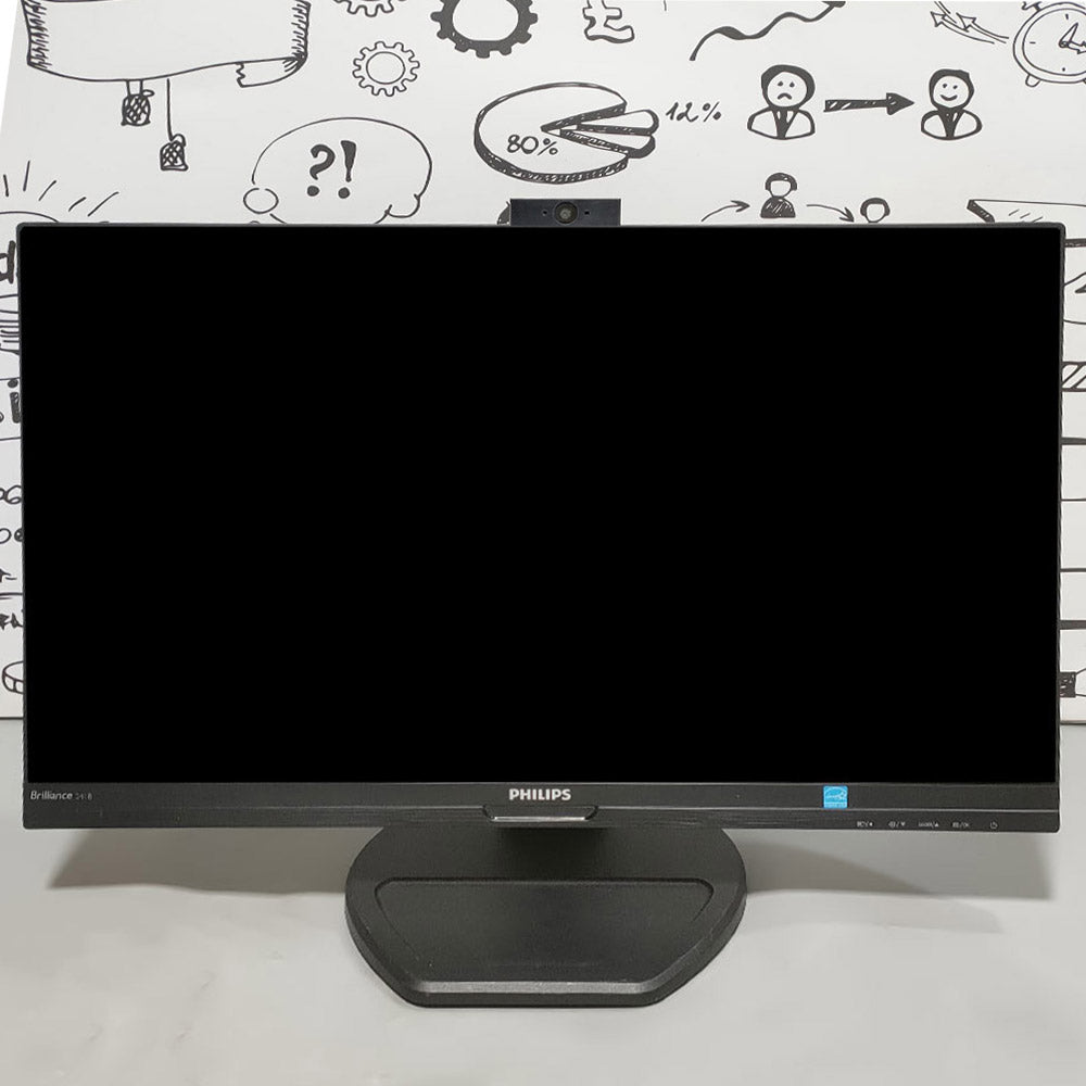 Philips 241B7Q 24 Inch IPS LED FHD HDMI + Cam Frameless Monitor (Original Used)