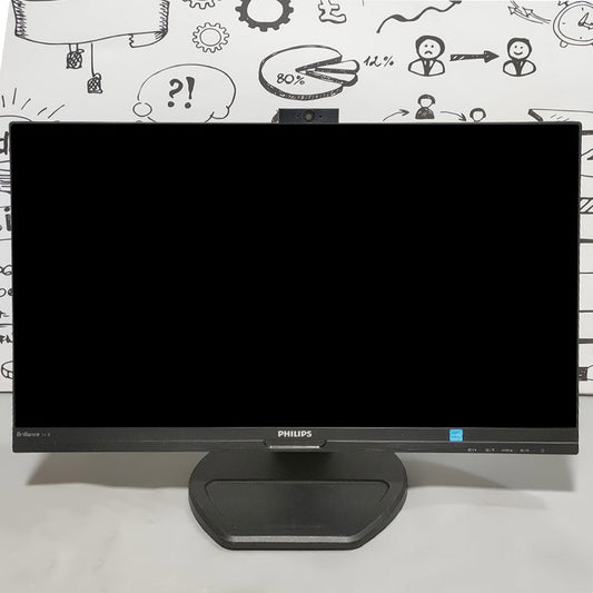 Philips 241B7Q 24 Inch IPS LED FHD HDMI + Cam Frameless Monitor (Original Used)