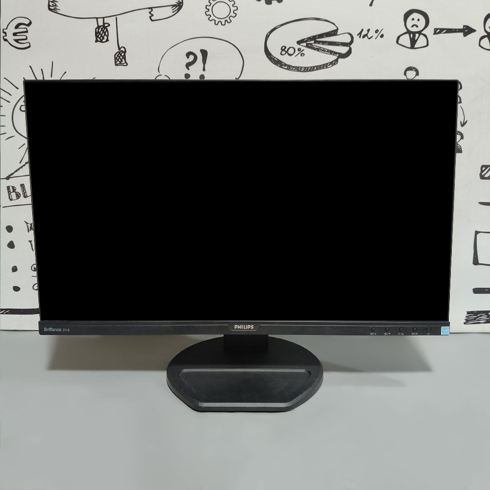 Philips 241B8Q 24 Inch IPS LED FHD HDMI Frameless Monitor (Original Used)