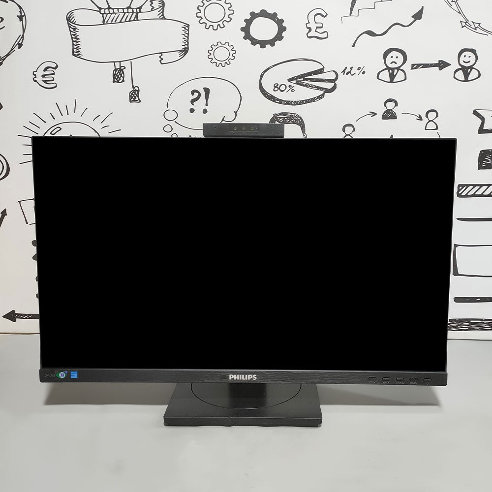 Philips 242B 24 Inch IPS LED FHD HDMI + Cam Frameless Monitor (Original Used)