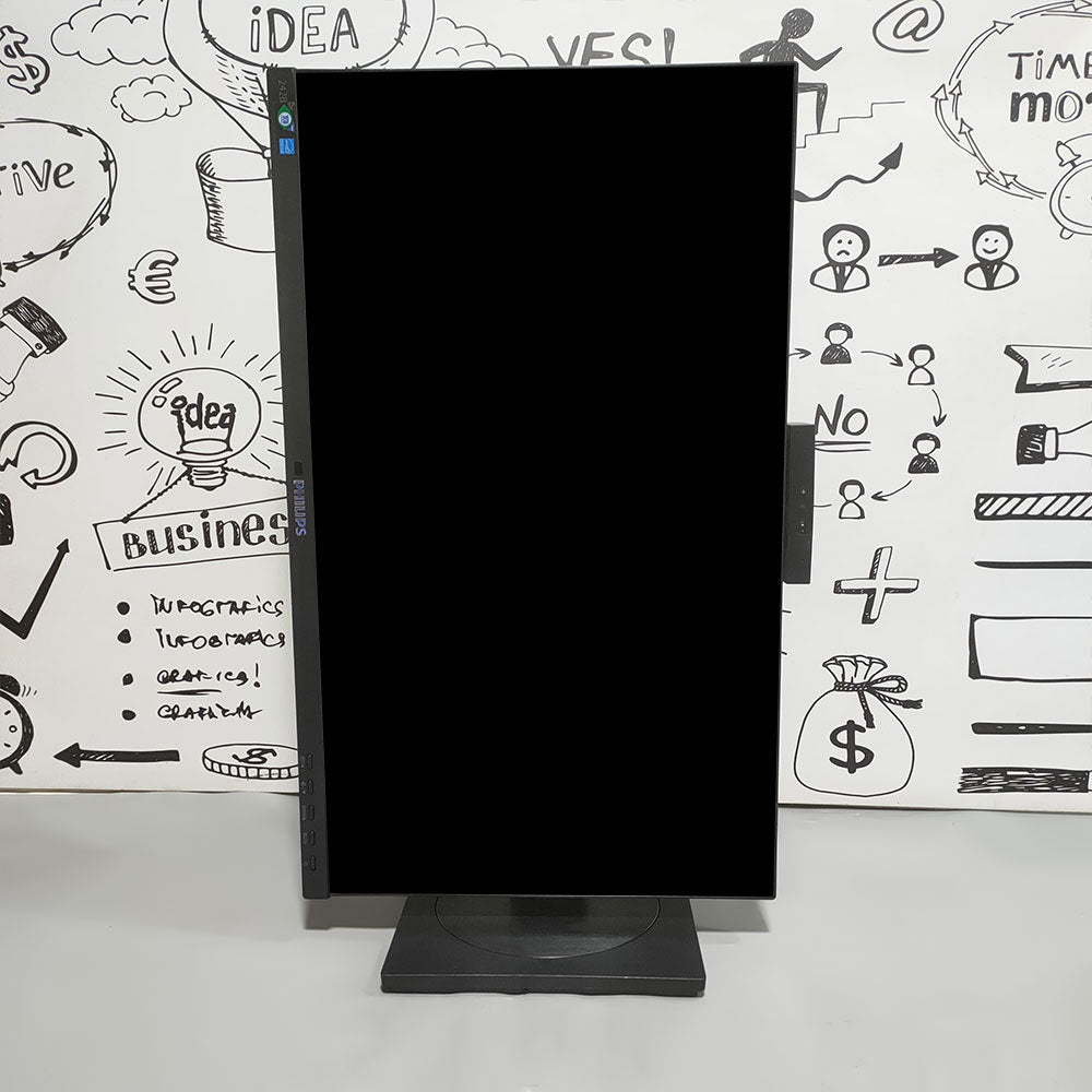 Philips 242B 24 Inch IPS LED FHD HDMI + Cam Frameless Monitor (Original Used)