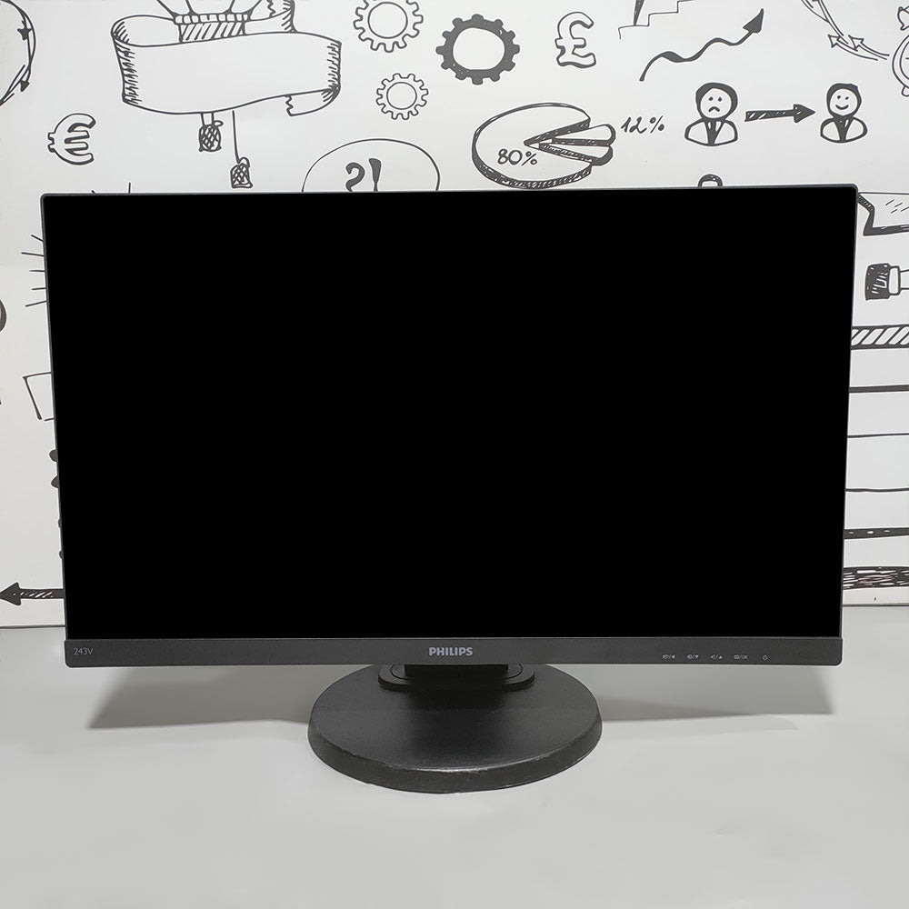 Philips 243V7 24 Inch IPS LED FHD HDMI Frameless Monitor (Grade A) (Original Used)