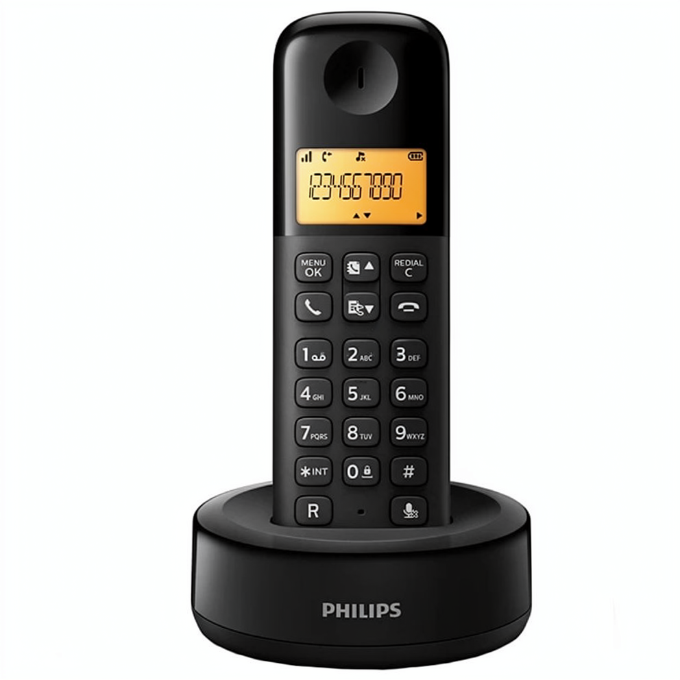 Philips D1601B63 Cordless Telephone - Black