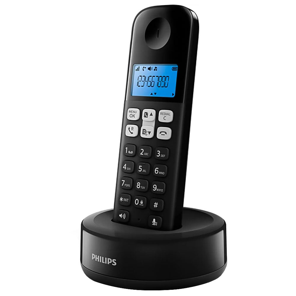 Philips D1611B/63 Cordless Telephone - Black