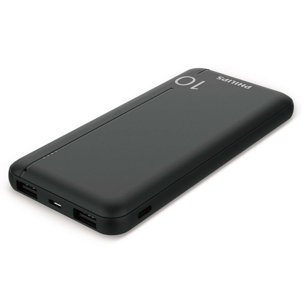 Philips DLP1812PB/00 Power Bank 2x USB + Type-C + Micro 20W Fast Charging 10000mAh - Black