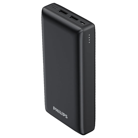 Philips DLP7721C/00 Power Bank 2x USB + Type-C + Micro 20W Fast Charging 20000mAh - Black
