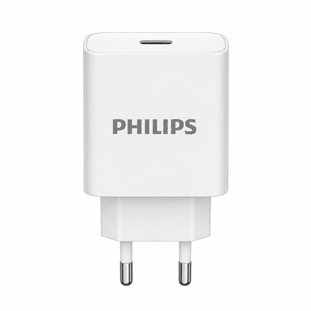 Philips GaN DLP2629CW Wall Charger Type-C 20W Fast Charging - White