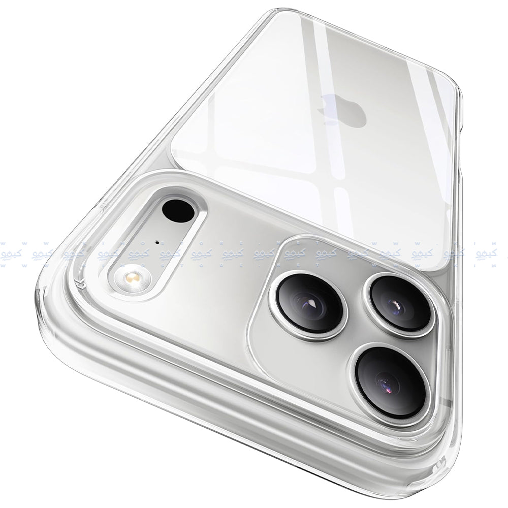 كفر موبايل سيليكون شفاف ايفون 17 برو ماكس