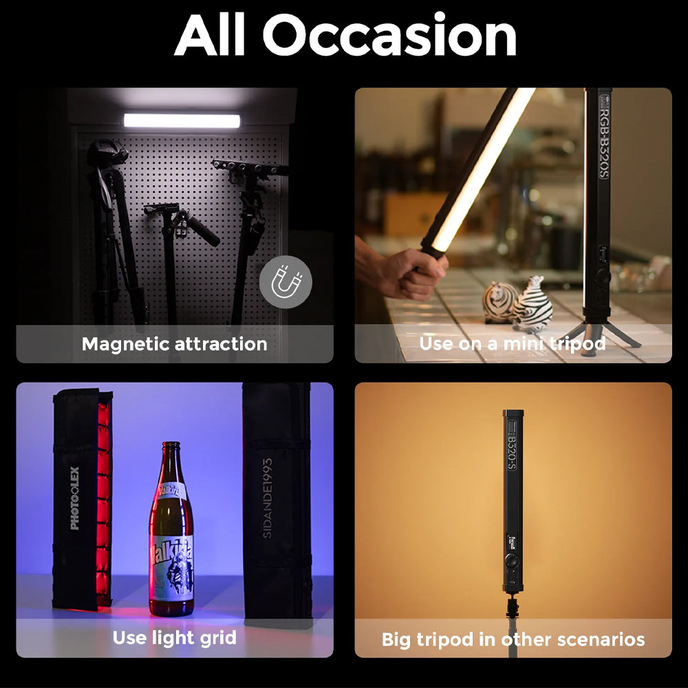 Photoolex B320S RGB LED Light Wand Stick