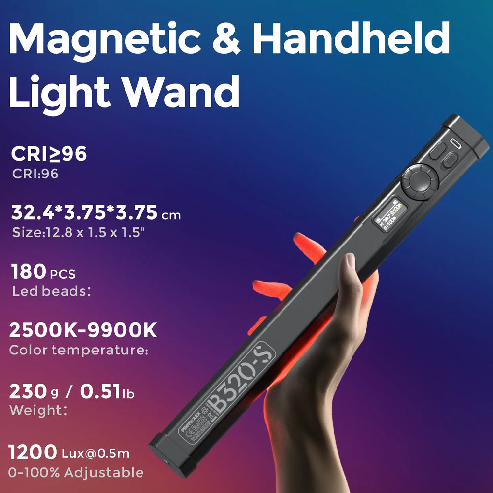 Photoolex B320S RGB LED Light Wand Stick