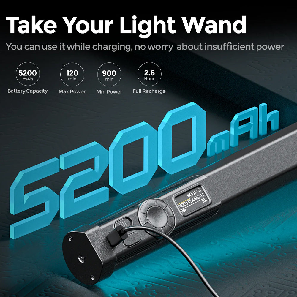 Photoolex B320S RGB LED Light Wand Stick