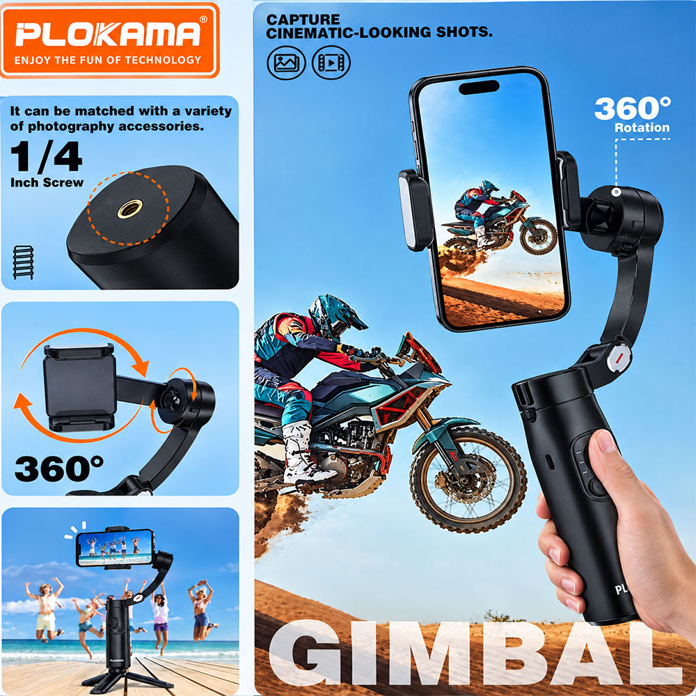 Plokama Gimabl-X5 Phone Gimbal Stabilizer