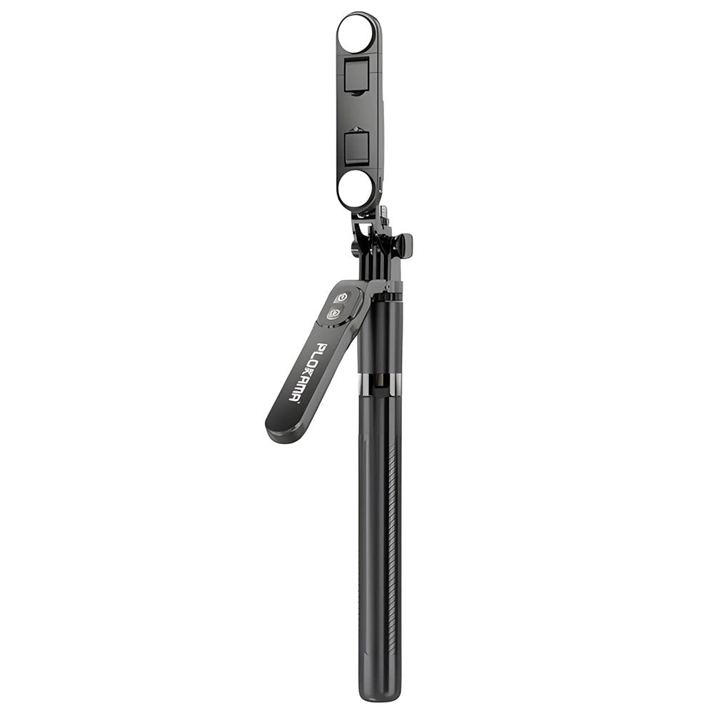 Plokama LIVE-P9 Pro Bluetooth Foldable Tripod Selfie Stick With Two Lights