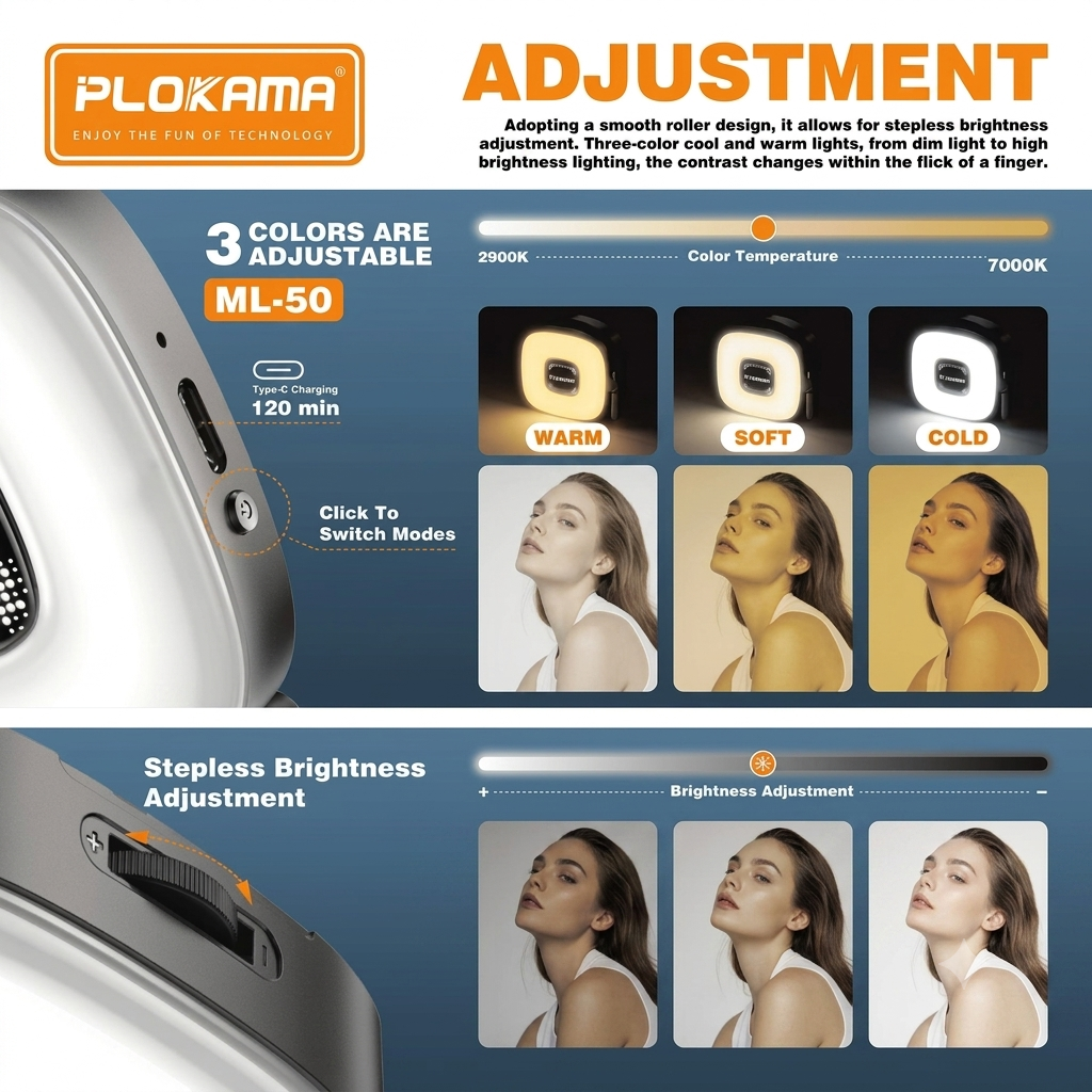 اضاءة LED مغناطيسي بلوكاما ML-50