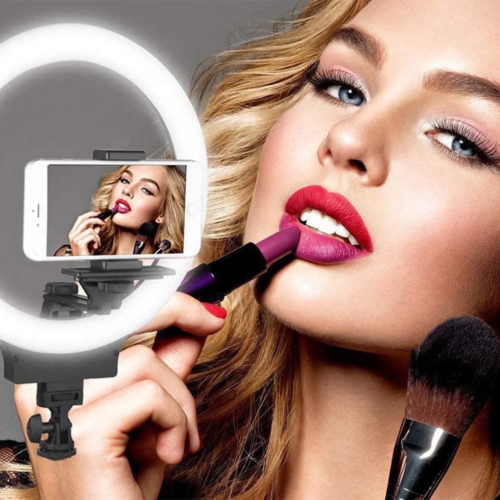 Plokma M33 LED Selfie Ring Light With Phone Holder