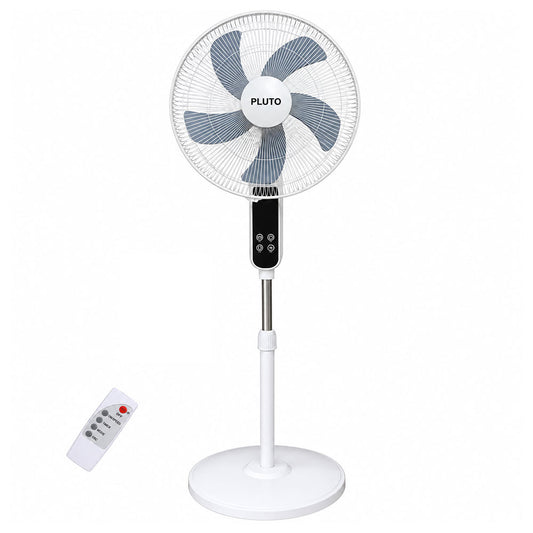 Pluto Stand Fan With Remote AOIE-FS65R 18 Inch - White