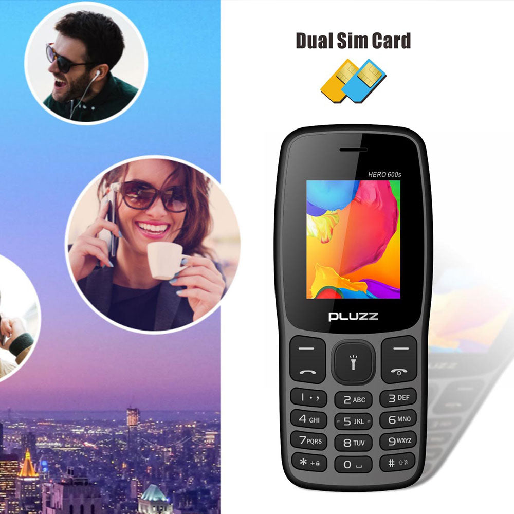 Pluzz Hero 600s Dual SIM (32MB  32MB Ram  1.77 Inch  2G) 