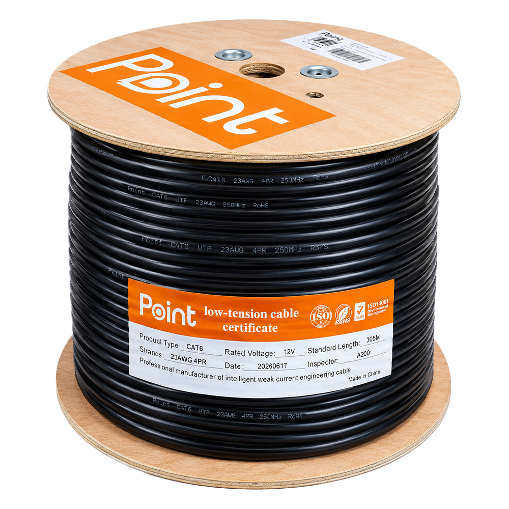 Point Network Cable 305m Cat6 FTP (Dual Cover) - Black– Kimo Store