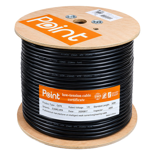 كابل نت بوينت 305 متر Cat6 FTP (غطاء مزدوج) - اسود