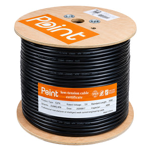 كابل نت بوينت 305 متر Cat6 FTP (غطاء مزدوج) - اسود