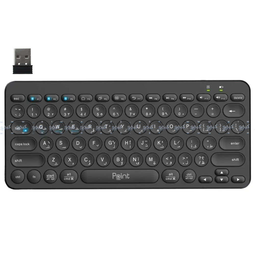 Point PT-380 Mini Wireless Keyboard English & Arabic