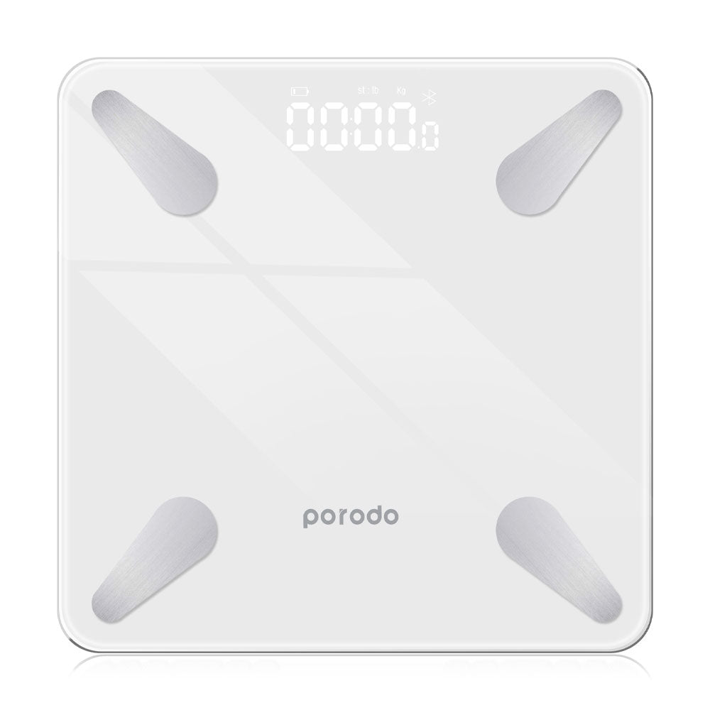 Porodo Lifestyle Bluetooth Smart Personal Scale PD-LSBSC-WH 180Kg - White