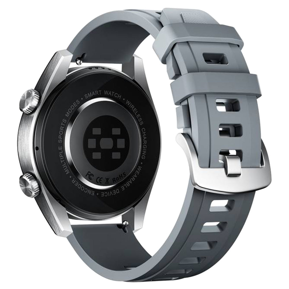 Porodo NEBULA PD-NEBULA-SL Smart Watch Silver Case With Gray Silicone Strap