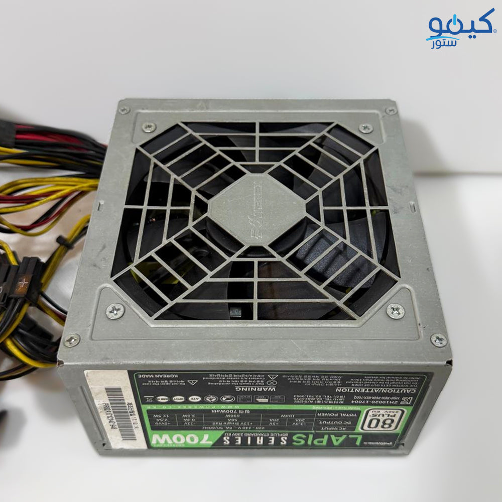 باور سبلاي كمبيوتر باور أكس أبيض Lapis Series 80 PLUS Certified 700W (إستعمال خارج)