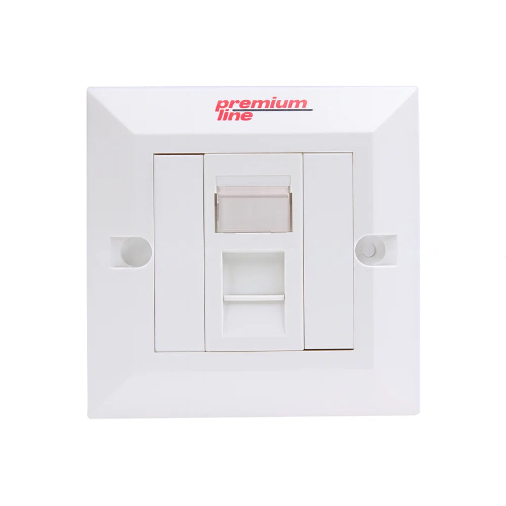 Premium Line Euro II Single Faceplate Right-angle 90°Entry