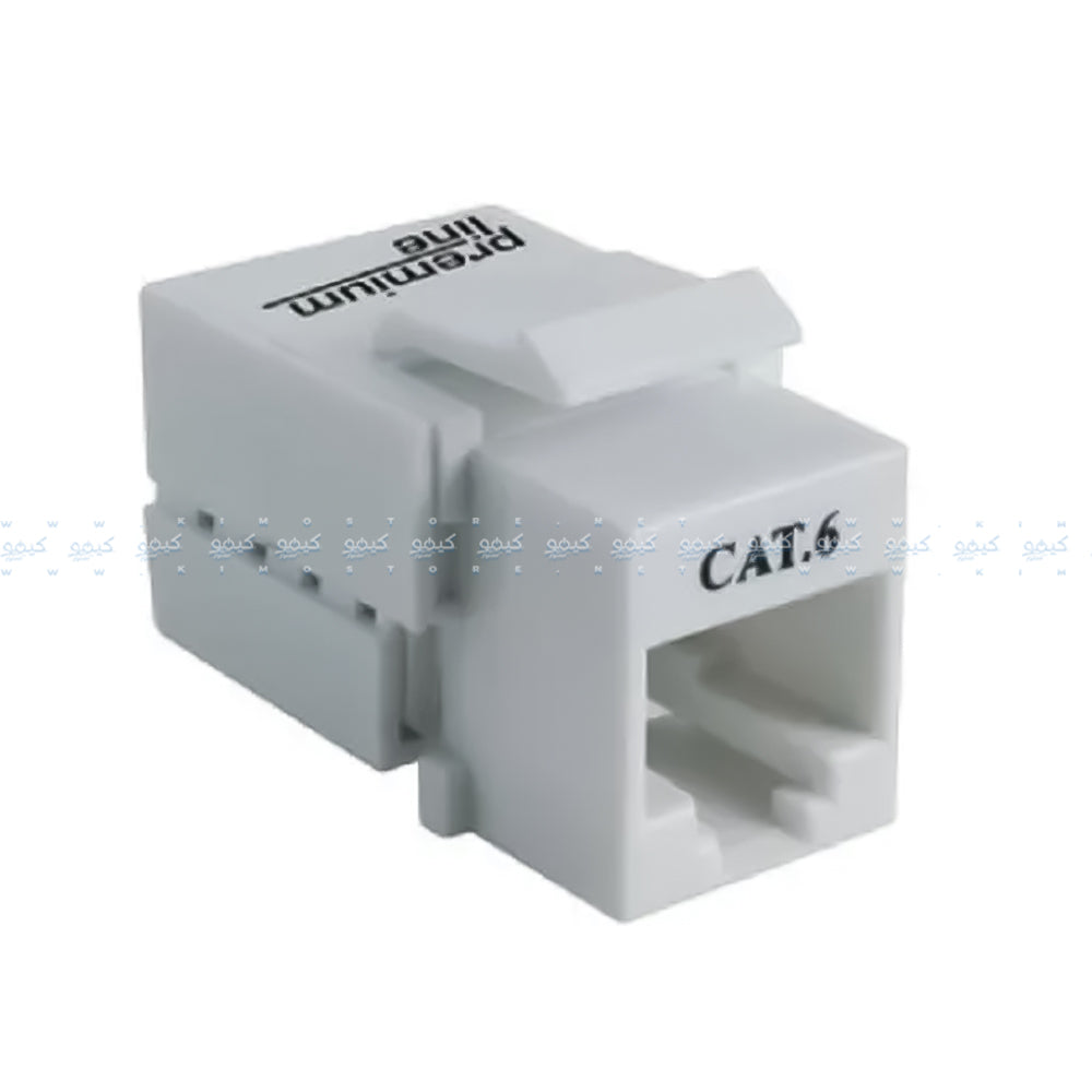 Premium Line Unshielded Keystone Jack 90° Cat6 UTP
