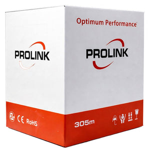 كابل نت وورك برو لينك 305 متر PL-C6-PVC-24W 24AWG Cat6 U/UTP PVC - رمادي