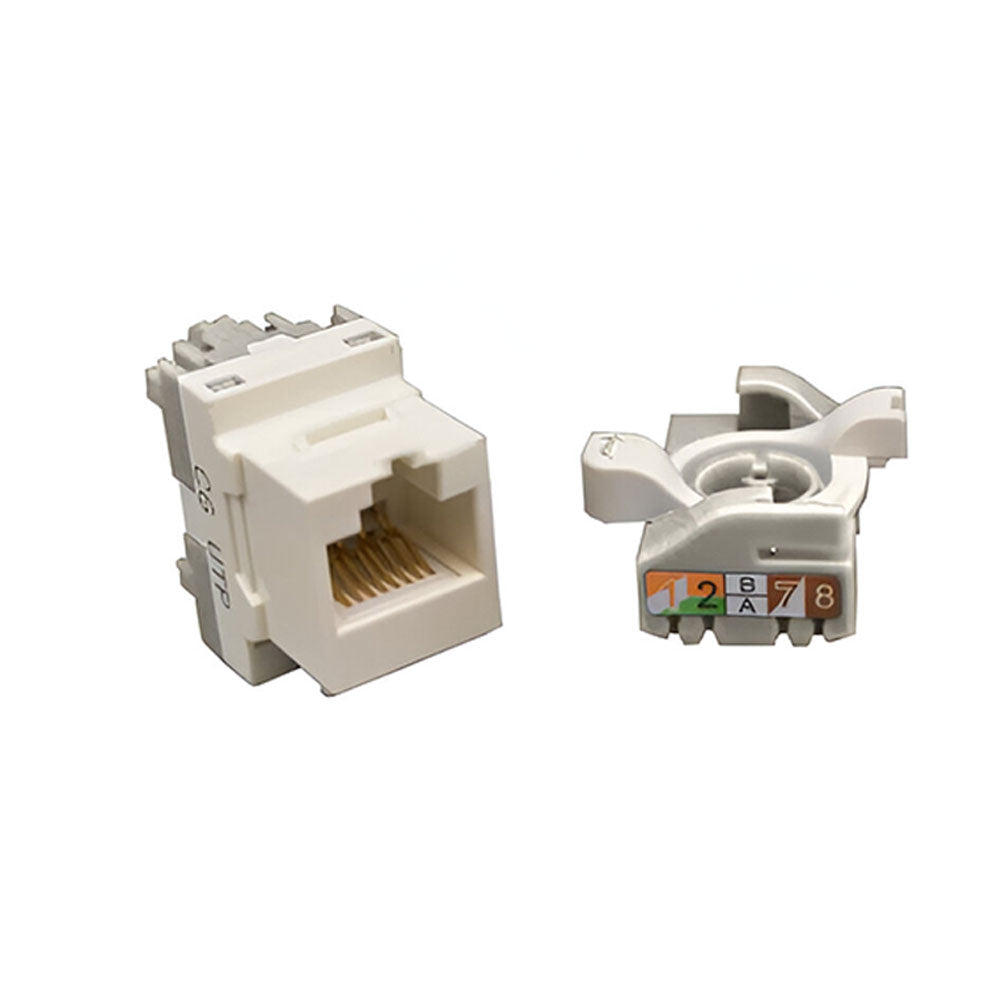 Prolink Rotating Module Keystone Cat6 UTP - White